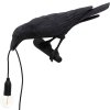 Wandlamp BIRD LOOKING LEFT 33 cm, zwart, Seletti