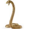 Decoratieve slang WUNDERKAMMER SNAKE 26 cm, zilver, aluminium, Seletti