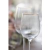 Rode wijnglas PALERMO GOLD, set van 4 stuks, 300 ml, Lyngby Glas