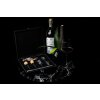Wijn-accessoireset LUXURY, 6 stuks, geschenkverpakking, staal en eikenhout, Laguiole
