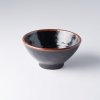 Opdienchaal TENMOKKU 15 cm, 450 ml, zwart, keramiek, MIJ