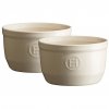 Ramekin LE N°10, set van 2 stuks, crème, klei, Emile Henry
