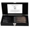 Steakvorkenset LAGUIOLE LUXURY, 6 stuks, olijfhouten handvat, Laguiole
