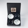 Sausschaaltje BLACK & WHITE SAKURA, set van 4 stuks, 100 ml, MIJ