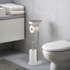 Vrijstaande wc-rolhouder met toiletborstel EASYSTORE, wit, Joseph Joseph