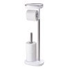 Vrijstaande wc-rolhouder met toiletborstel EASYSTORE, wit, Joseph Joseph