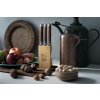 Steakmes (set) PREMIUM, 6 stuks, met houten messenblok, Laguiole