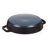 Serveerpan 26 cm, zwart, gietijzer, Staub