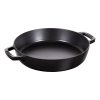 Serveerpan 26 cm, zwart, gietijzer, Staub