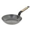 Koekenpan MINERAL B BOIS 20 cm, houten handvat, de Buyer