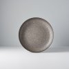 Dessertbord EARTH BLACK 22 cm, hoge rand, MIJ