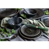 Opdienchaal BLACK PEARL 20 cm, 800 ml, zwart, keramiek, MIJ
