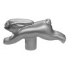Dekselknop RABBIT, zilver, Staub