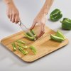 Snijplank CHOP2POT 33 x 27 cm, opvouwbaar, bruin, bamboe, Joseph Joseph
