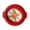 Broodvorm 32,5 x 30 cm, bordeauxrood, Emile Henry