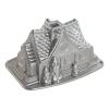 Bundt bakvorm GINGERBREAD HOUSE, zilver, Nordic Ware
