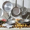 Country pan MINERAL B 24 cm, diepe pan met 2 handgrepen, staal, de Buyer