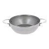Country pan MINERAL B 24 cm, diepe pan met 2 handgrepen, staal, de Buyer