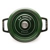 Lage braadpan 26 cm, rond, basilicum, gietijzer, Staub