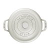 Braadpan COCOTTE 28 cm, rond, witte truffel, gietijzer, Staub