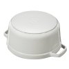 Braadpan COCOTTE 28 cm, rond, witte truffel, gietijzer, Staub