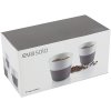Mok 230 ml, set van 2 stuks, met siliconen deksel, grijs, Eva Solo