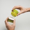 Afwasborstel met zeepdispenser PALM SCRUB, grijs, Joseph Joseph