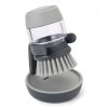 Afwasborstel met zeepdispenser PALM SCRUB, grijs, Joseph Joseph