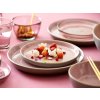 Dessertbord 21 cm, grijs/roze, Bitz