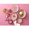 Dessertbord 21 cm, grijs/roze, Bitz