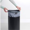Wasmand 35 l, met kurken deksel, zwart, Brabantia