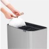Touch prullenbak BO 3 x 11 l, mat staal, Brabantia