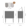 Touch prullenbak BO 3 x 11 l, mat staal, Brabantia