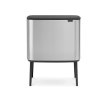 Touch prullenbak BO 3 x 11 l, mat staal, Brabantia
