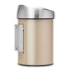Touch prullenbak TOUCH BIN 3 l, champagne, Brabantia