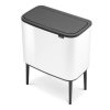 Touch prullenbak BO 3 x 11 l, wit, Brabantia