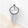 Toiletborstel met houder, mat staal, Brabantia