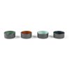 Tapasschaaltje 7,5 cm, set van 4 stuks, zwart, Bitz