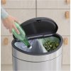 Touch prullenbak TOUCH BIN NEW 10 + 23 l, vingerafdrukbestendig, mat staal, Brabantia