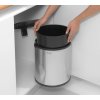 Inbouwprullenbak 15 l, glanzend staal, Brabantia