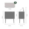 Touch prullenbak BO, 36 l, platina, Brabantia