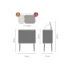 Touch prullenbak BO 11 + 23 l, platina, Brabantia