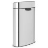 Touch prullenbak TOUCH BIN NEW 40 l, vingerafdrukbestendig, mat staal, Brabantia