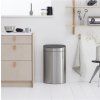 Touch prullenbak TOUCH BIN NEW 40 l, vingerafdrukbestendig, mat staal, Brabantia