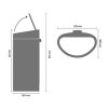 Touch prullenbak TOUCH BIN NEW 40 l, glanzend staal, Brabantia