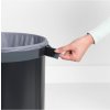 Wasmand 60 l, met kurken deksel, zwart, Brabantia