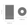 Wasmand 60 l, met kurken deksel, zwart, Brabantia