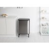 Touch prullenbak BO HI 60 l, mat staal, Brabantia