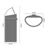 Touch prullenbak TOUCH BIN NEW 40 l, wit, Brabantia