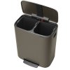Pedaalemmer BO 2 x 30 l, platina, Brabantia